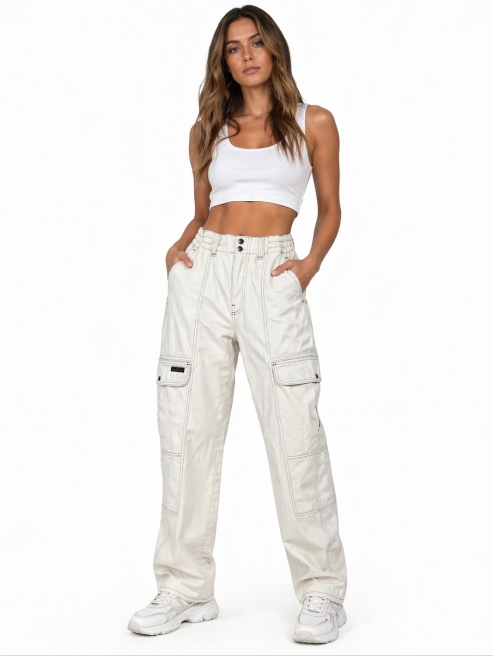 BDG ($129) Urban Outfitters Relaxed Skate Cargo Jeans High Rise Utility Pants